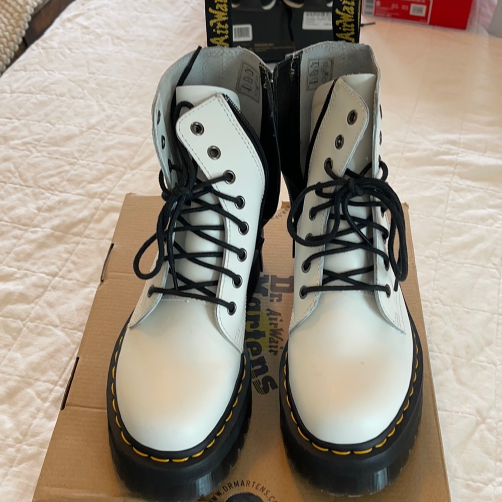 Brand new white Dr Marten Jaden boot